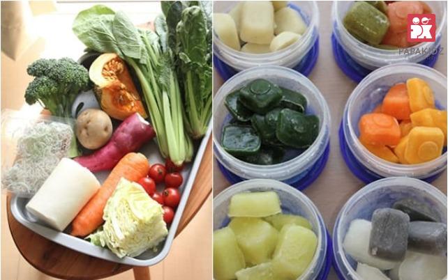 Các loại rau củ cho bé